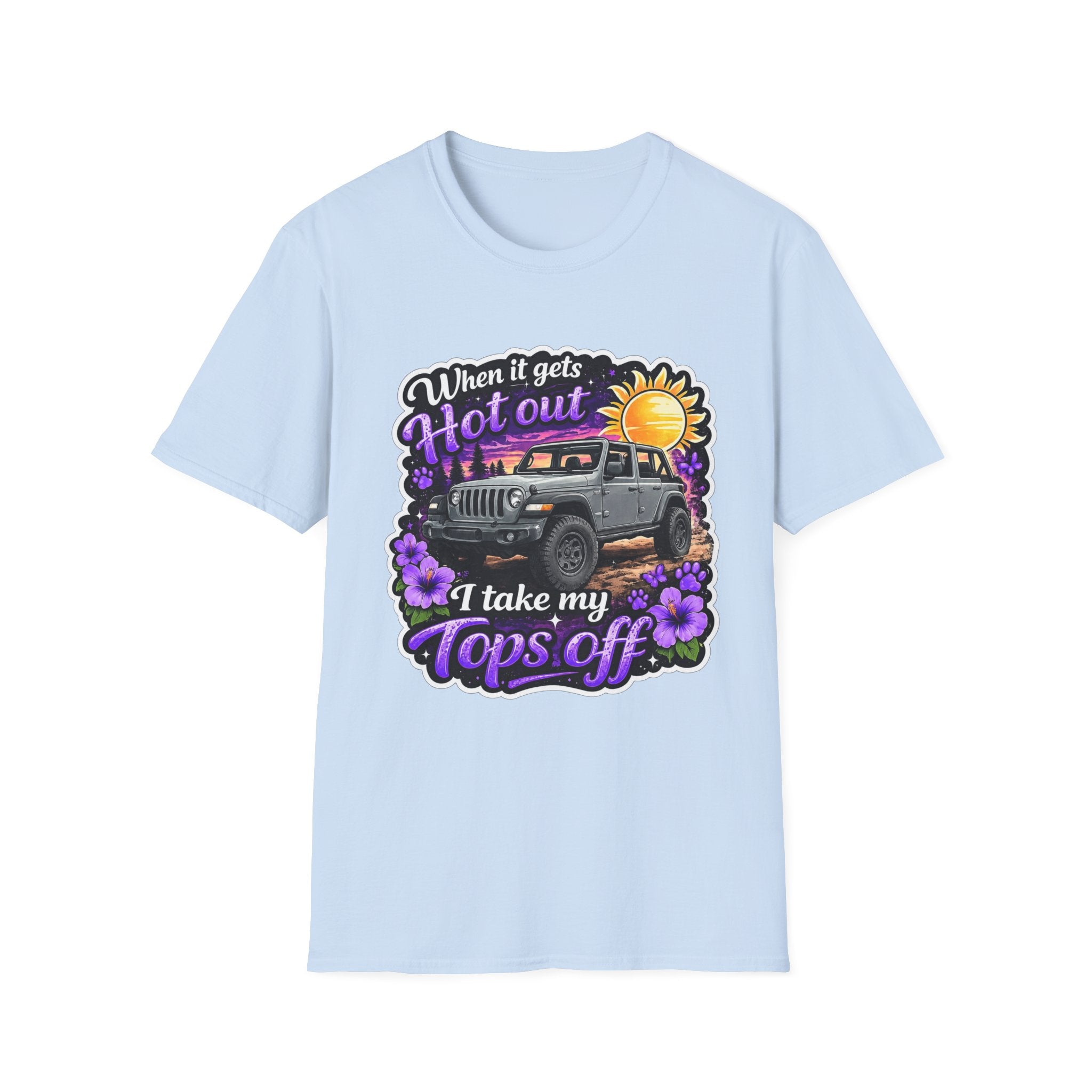 When It Gets Hot (Purple) Unisex Softstyle T-Shirt