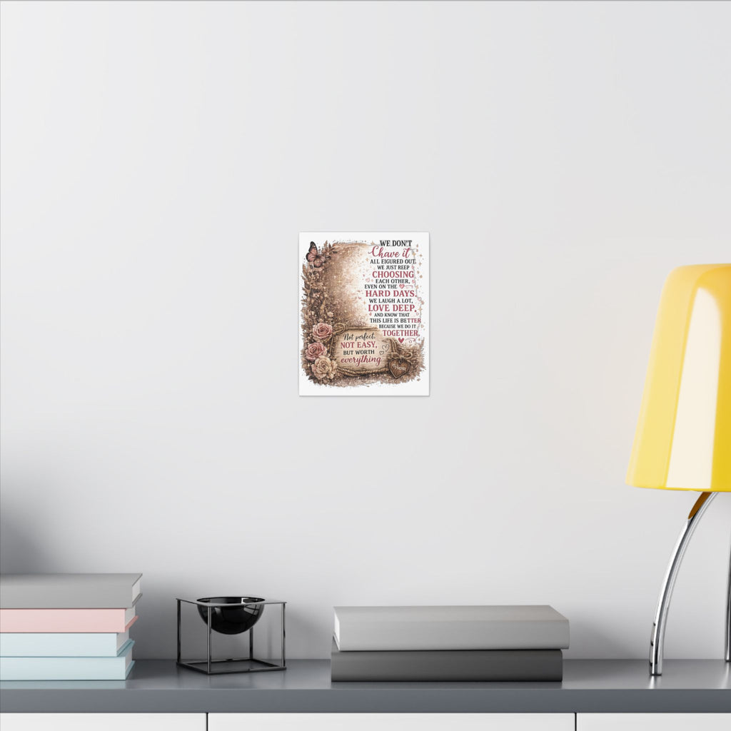 Canvas Wall Art - 'We Don't Have It All Figured Out' Romantic Quote