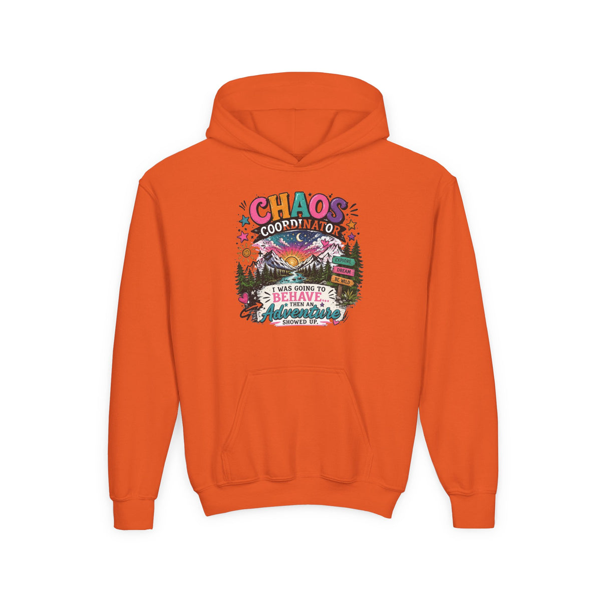 Chaos Coordinator Youth Heavy Blend Hooded Sweatshirt