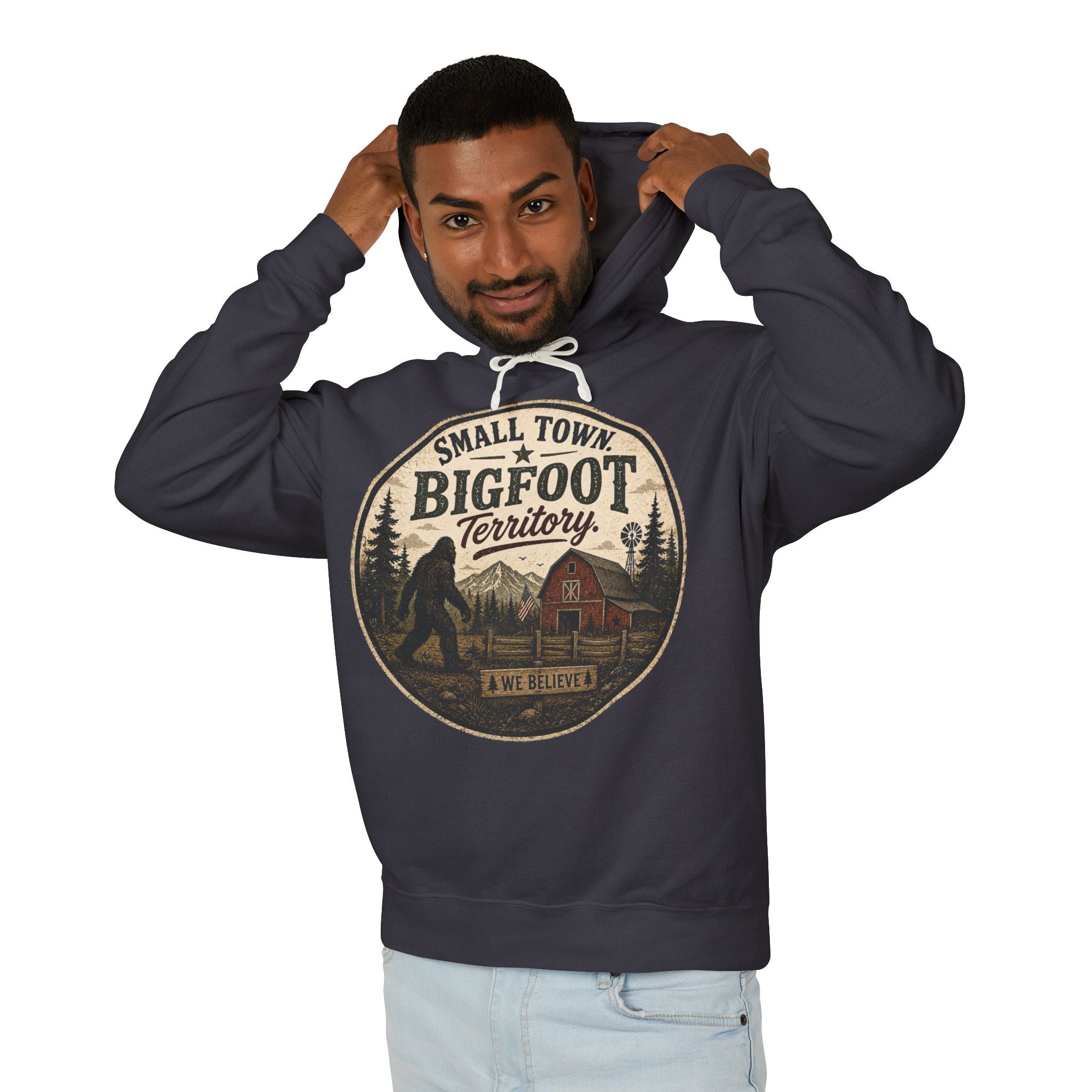 Small Town Bigfoot Territory Hooded Sweatshirt