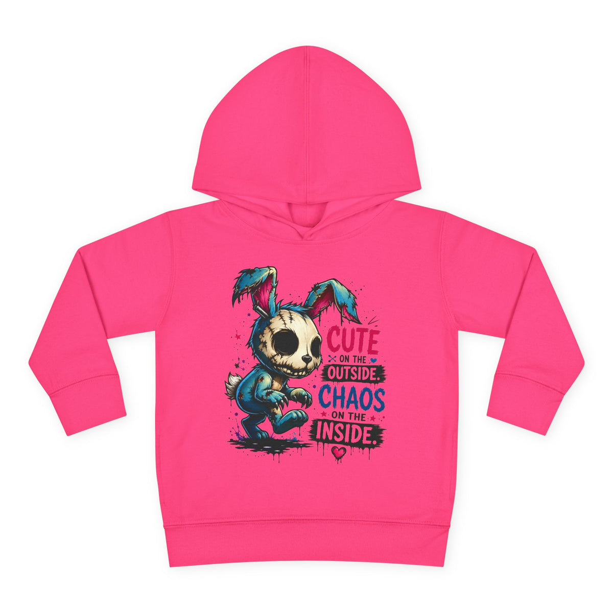 Cute on the outside Choas on the inside Toddler Pullover Fleece Hoodie