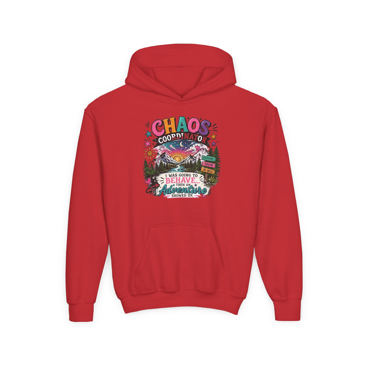 Chaos Coordinator Youth Heavy Blend Hooded Sweatshirt