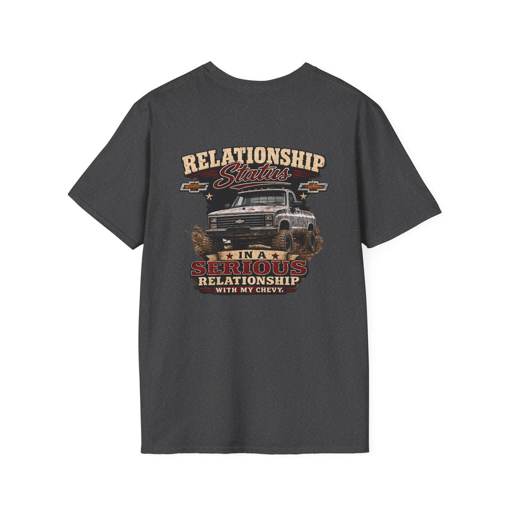 Relationship Status - Chevrolet K30 Vintage Truck Pocket T-Shirt