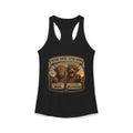 Before Coffee/After Coffee Highland Cow Women's Ideal Racerback Tank