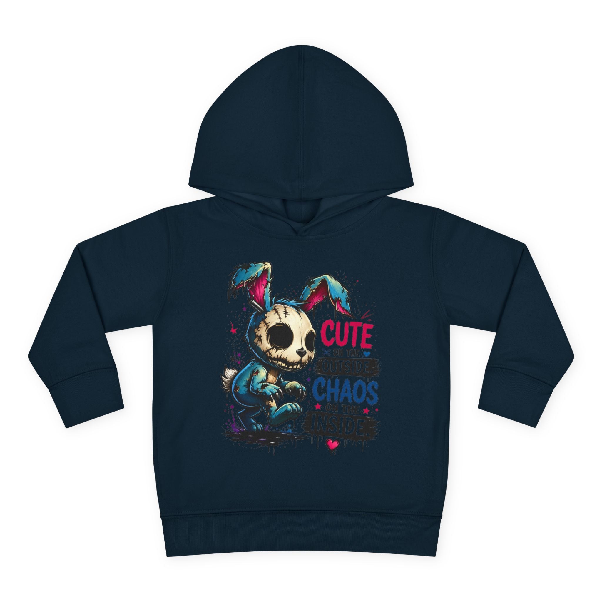 Cute on the outside Choas on the inside Toddler Pullover Fleece Hoodie