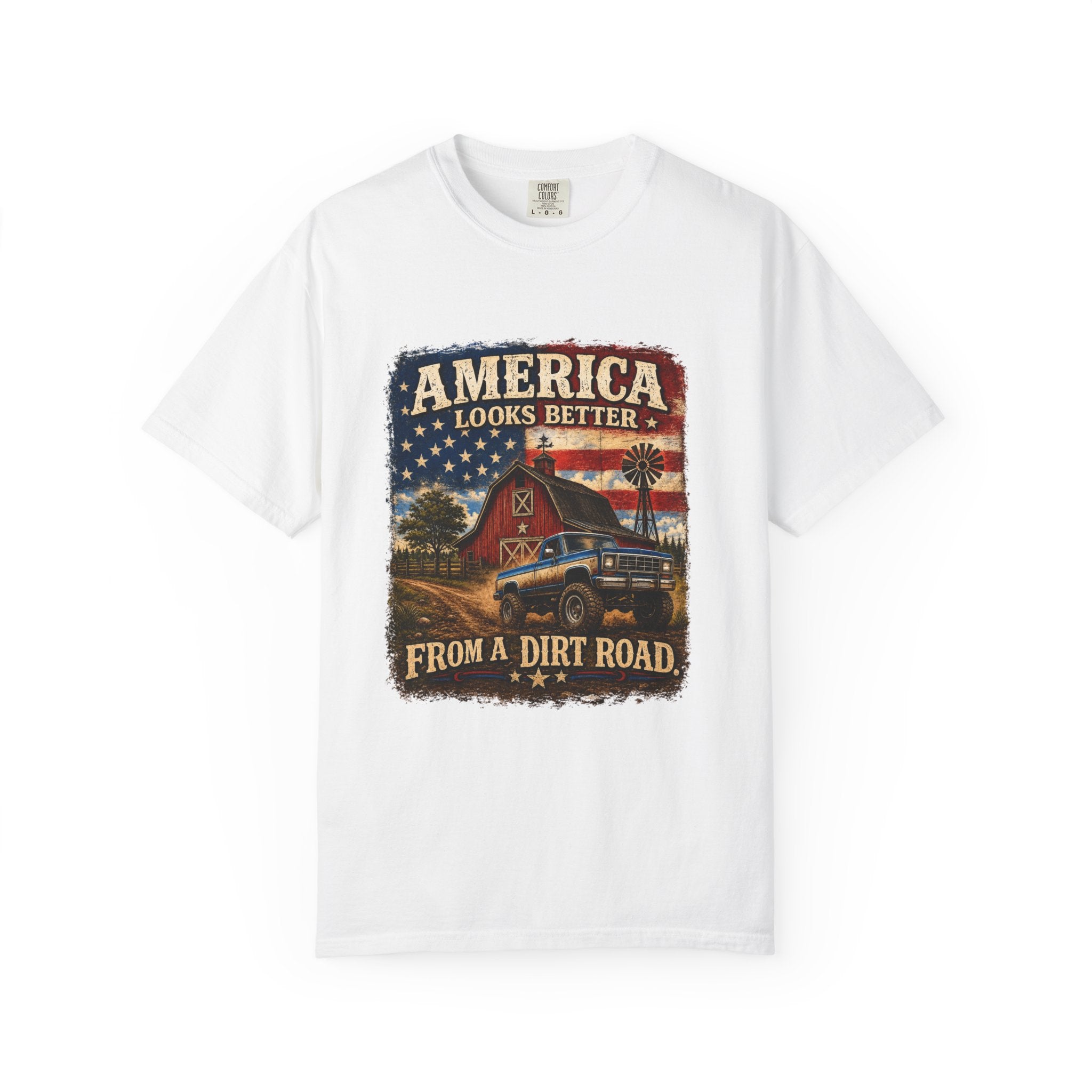 America Looks Better From a Dirt Road T-Shirt