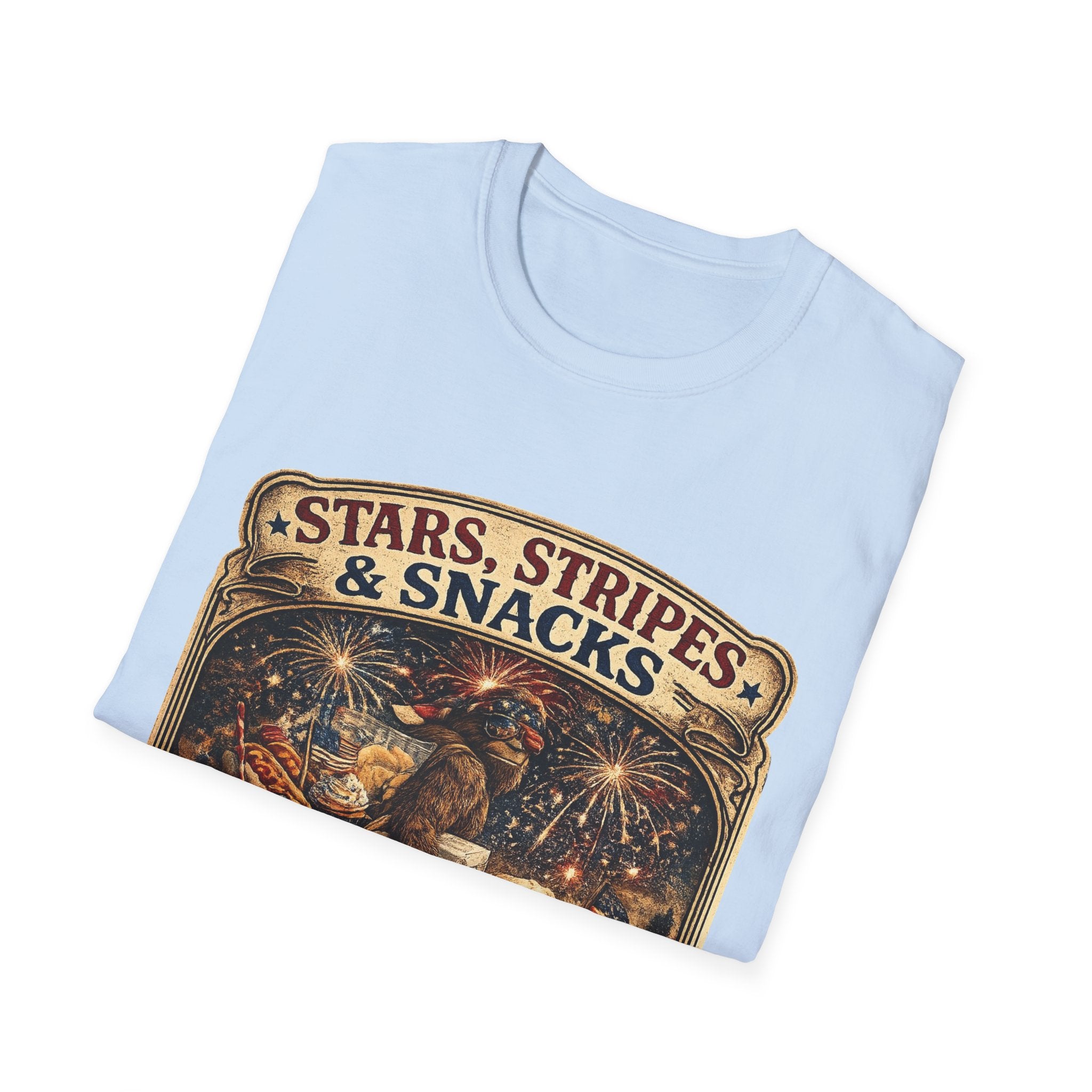 Patriotic 'Stars, Stripes & Snacks' T-Shirt