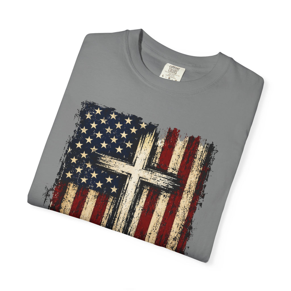 Faith Family Freedom American Flag T-Shirt