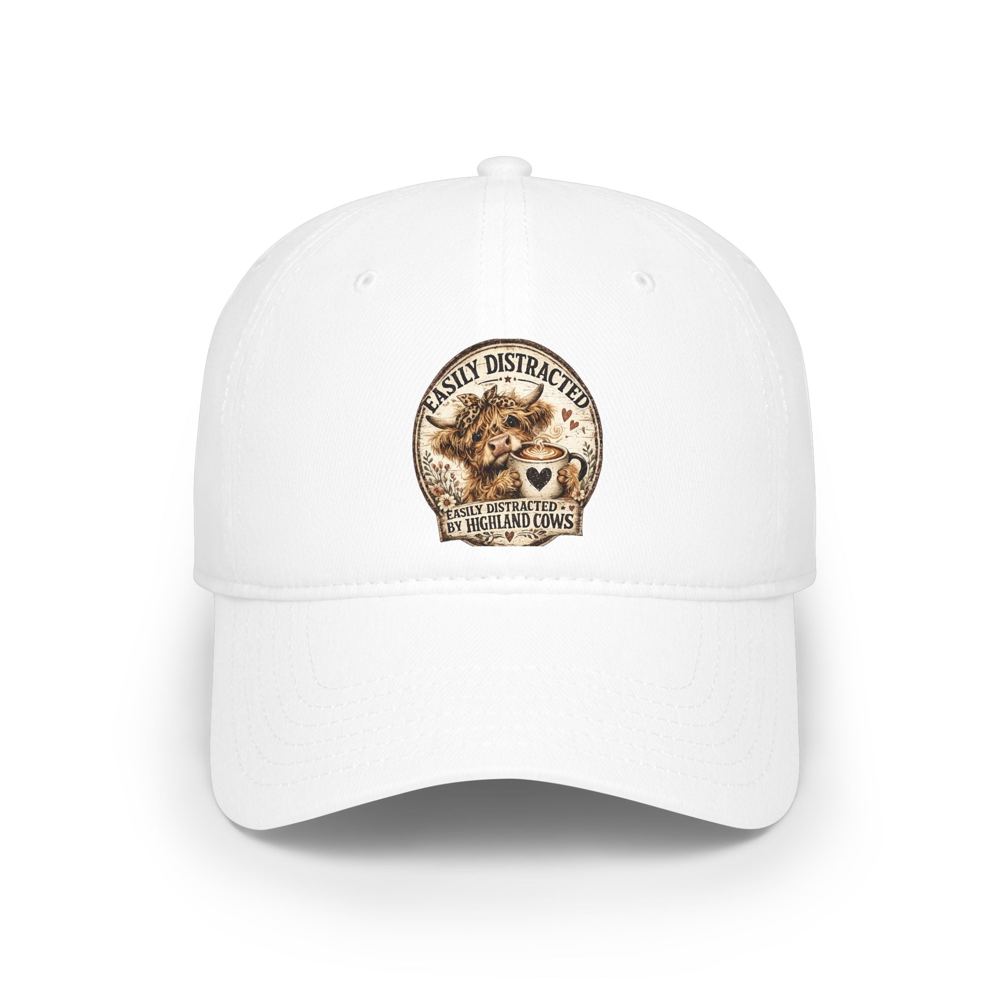 Easily Distracted by Highland Cows Baseball Cap