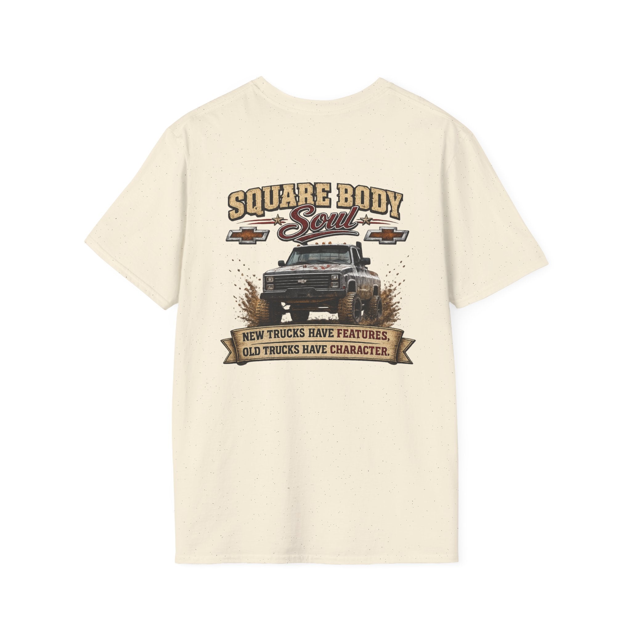 Square Body Soul - Chevrolet K30 Vintage Truck Pocket T‑Shirt