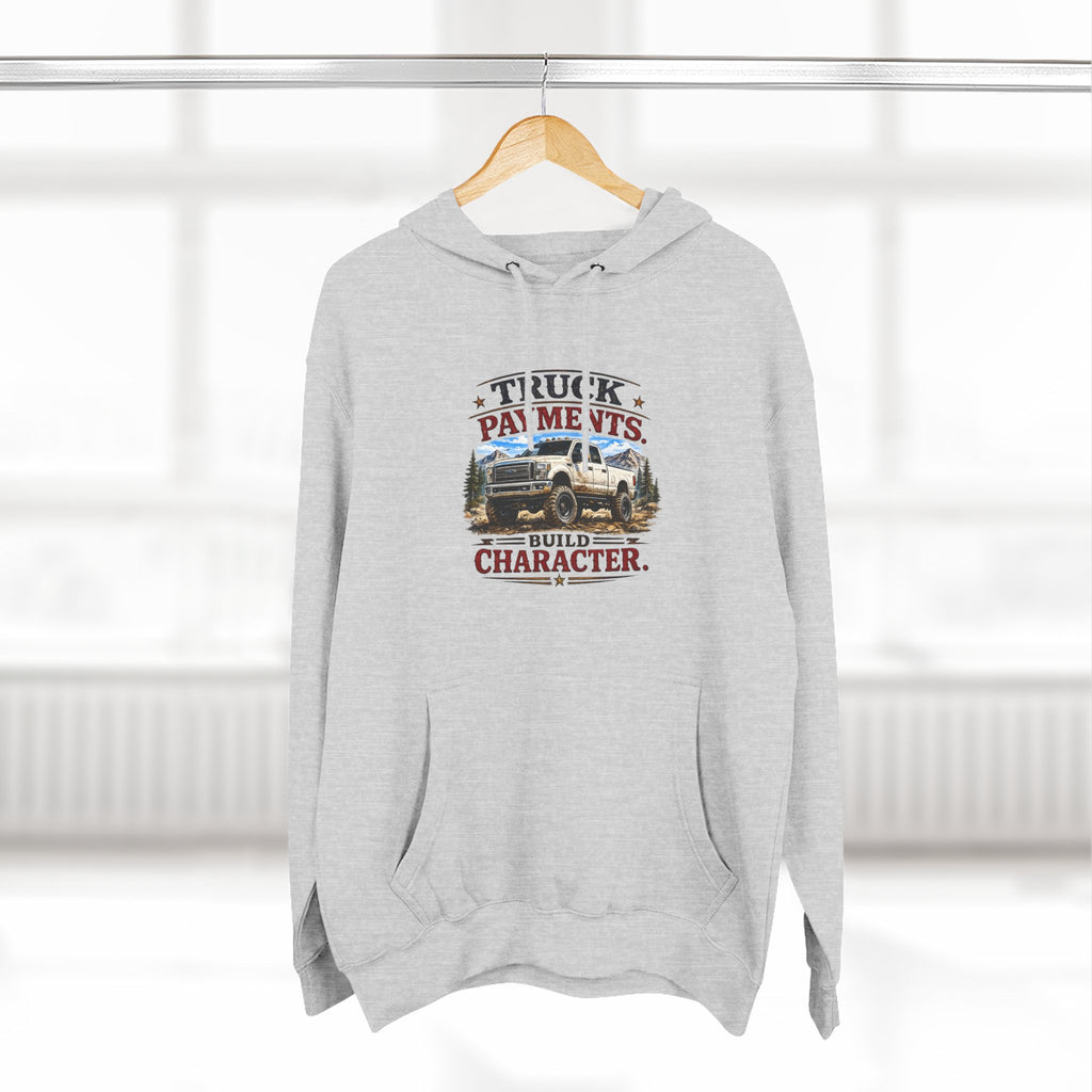 Three-Panel Fleece Hoodie