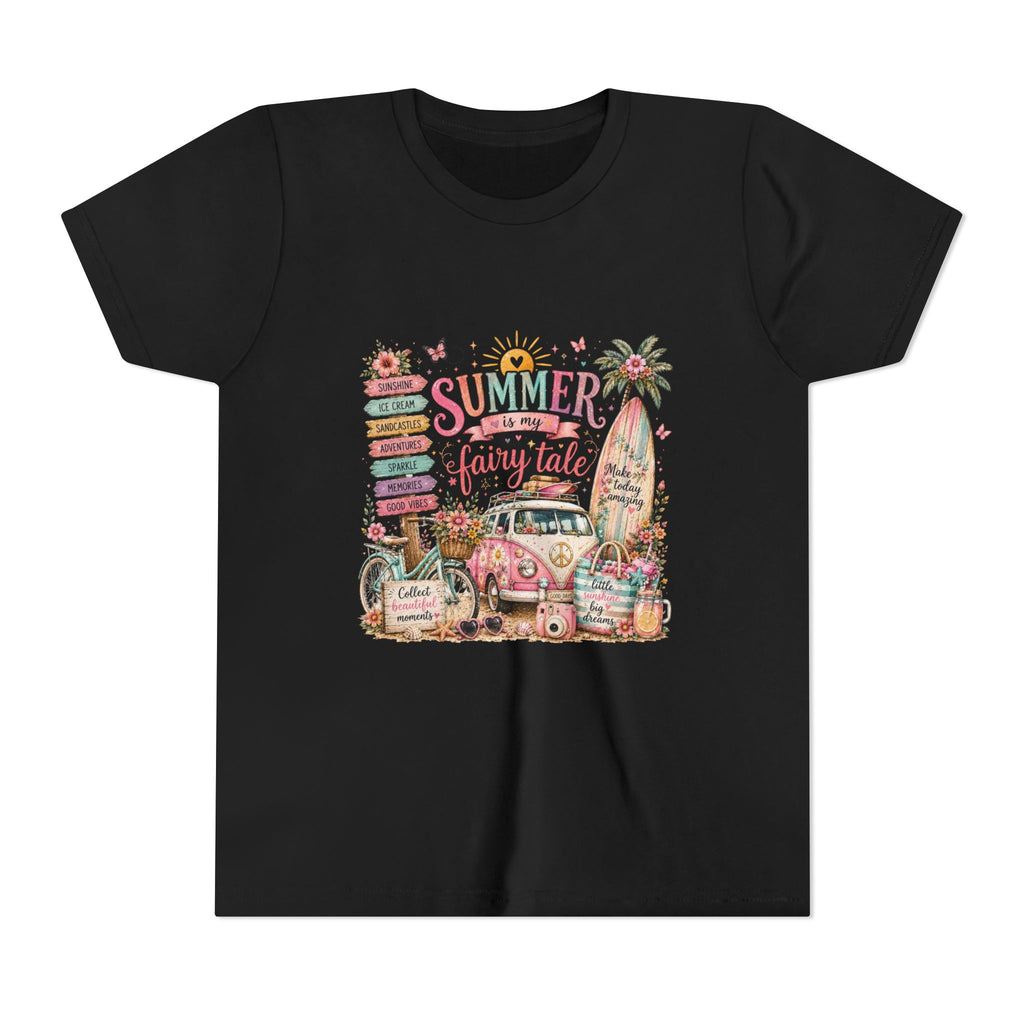 'Summer Fairy Tale' Retro Van Surf Graphic - Youth Tee