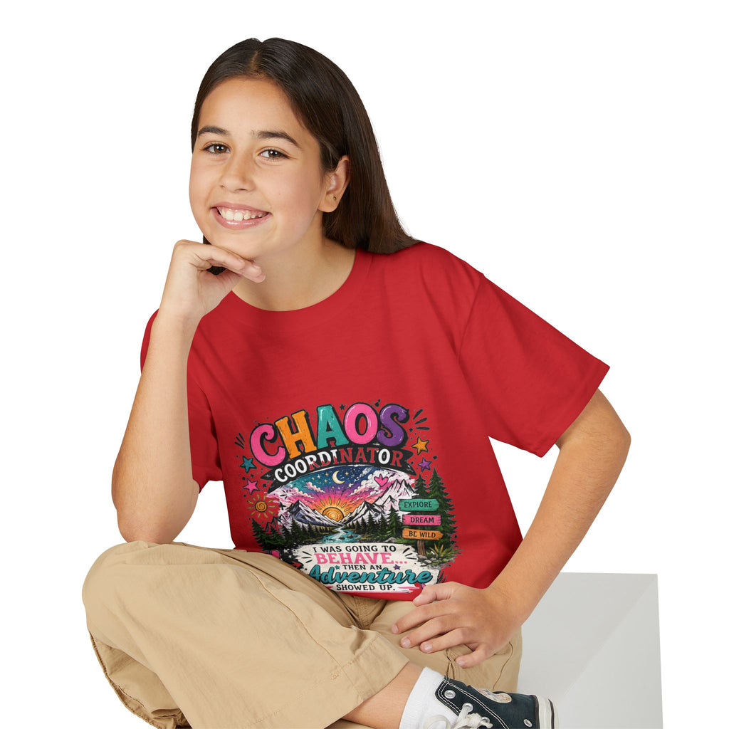 'Chaos Coordinator' Adventure Graphic Tee (Was Going to Behave, Then an Adventure Showed Up) — Youth T-Shirt