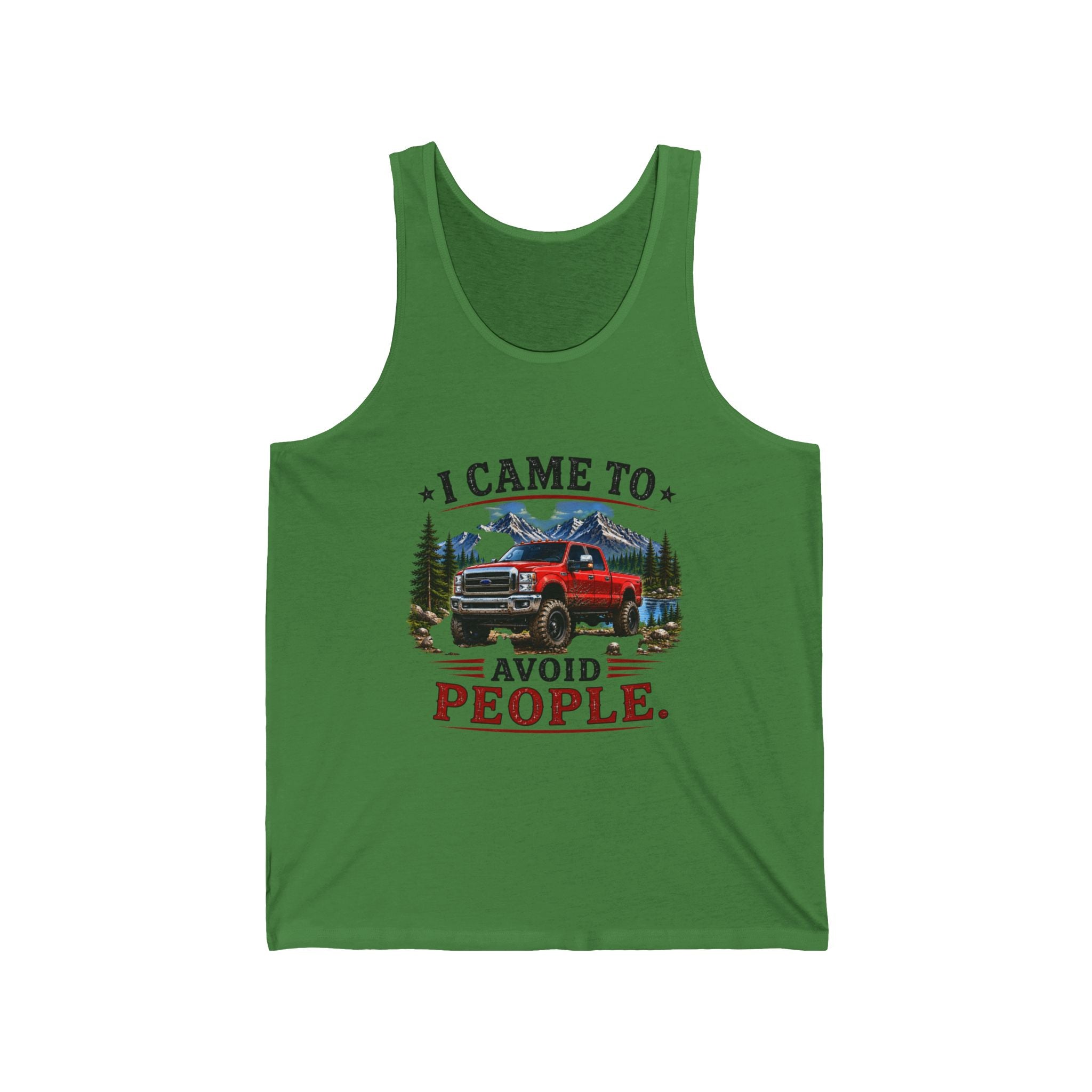 I Came To Avoid People Tank Top — Funny Trucking Outdoor Graphic Tank