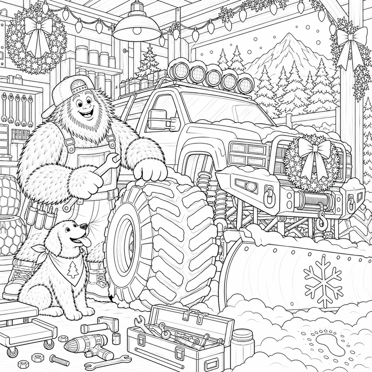 Bigfoot's Christmas Garage (Ages 8 to 14)