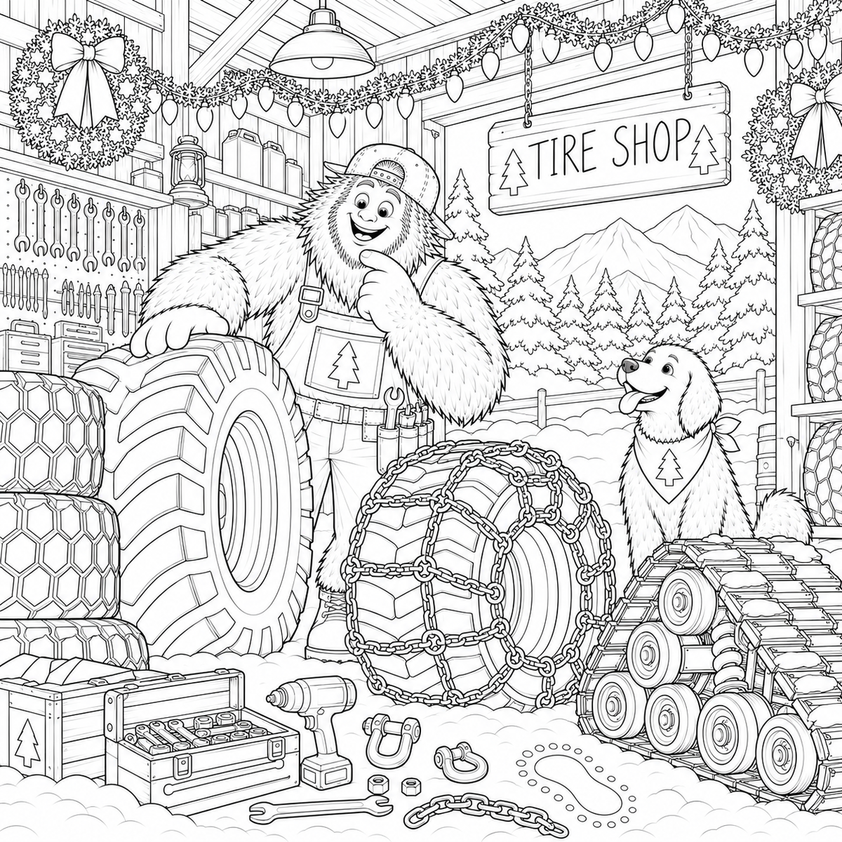 Bigfoot's Christmas Garage (Ages 8 to 14)