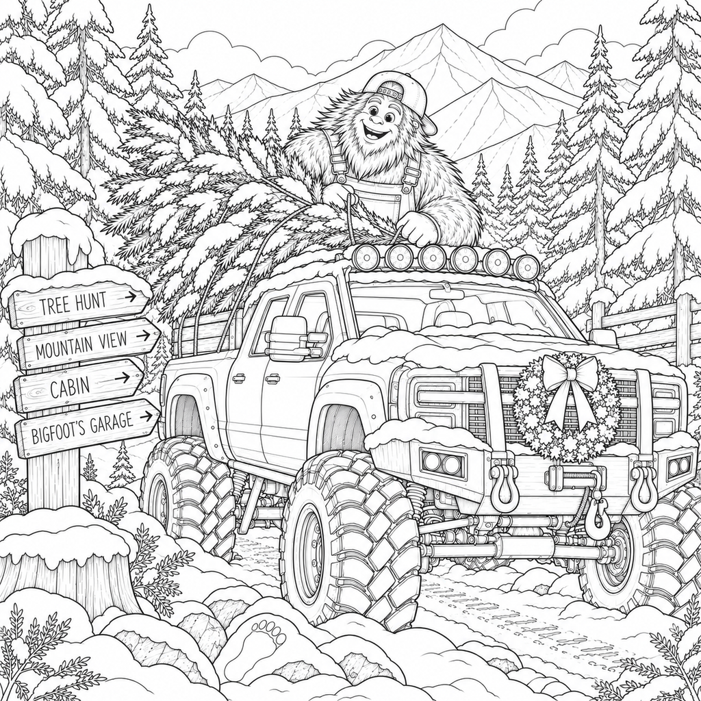 Bigfoot's Christmas Garage (Ages 8 to 14)