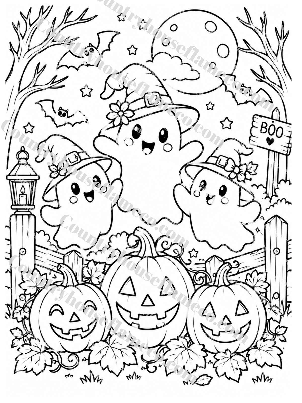 Fall Adventures Coloring Book (24 pages) - Digital Product